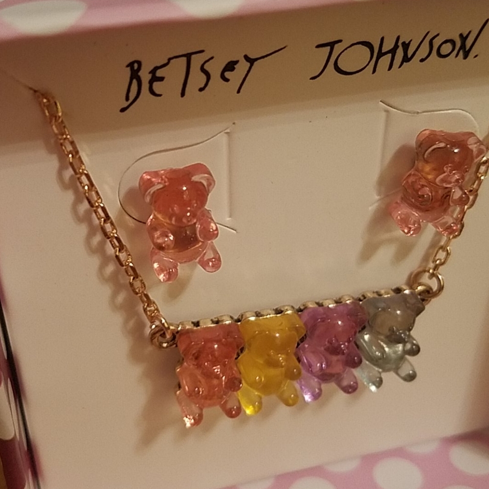 Betsey Johnson gummy bears earring and - Picture 3 of 4